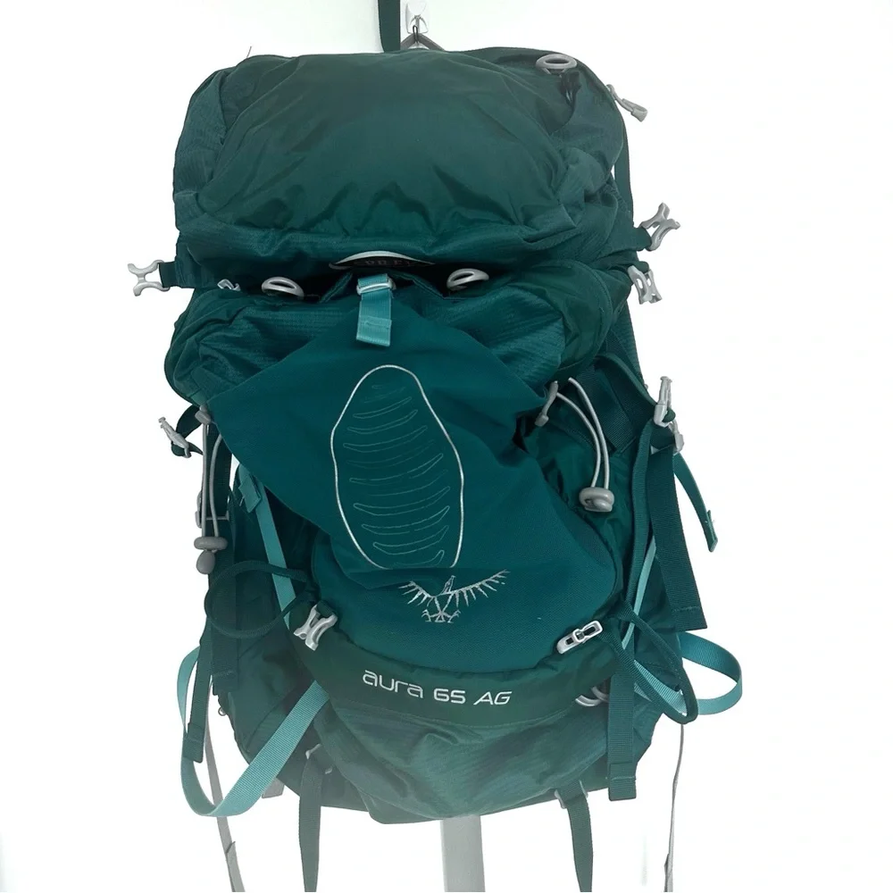 OSPREY AURA 65 AG Size XS Womens Teal Green Backpack - EXCELLENT CONDITION